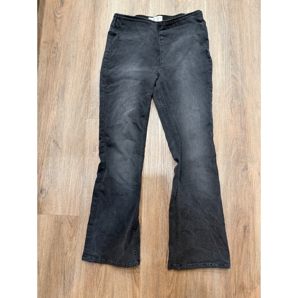 We‎ The Free Flare Leggings Black Wash High Waist Stretch Casual Women Size 31 - Picture 2 of 9